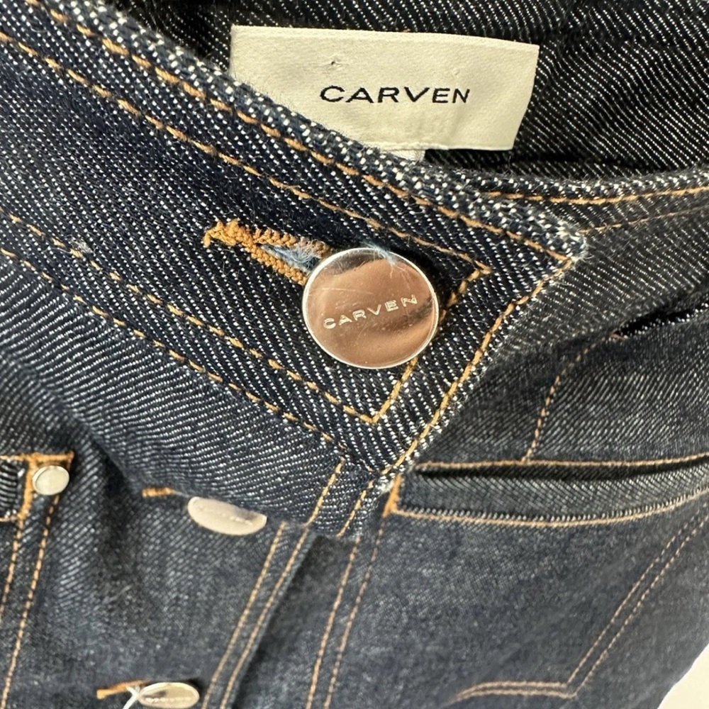 CARVEN PARIS Dark Denim Jean Skirt | FR 38 US 6 - Picture 10 of 15